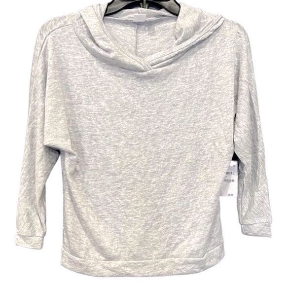 New Nordstroms B.P. Light Weight Heather Gray 3/4 Sleeve Shirt with Hood - Picture 7 of 10